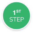 1st step green circle