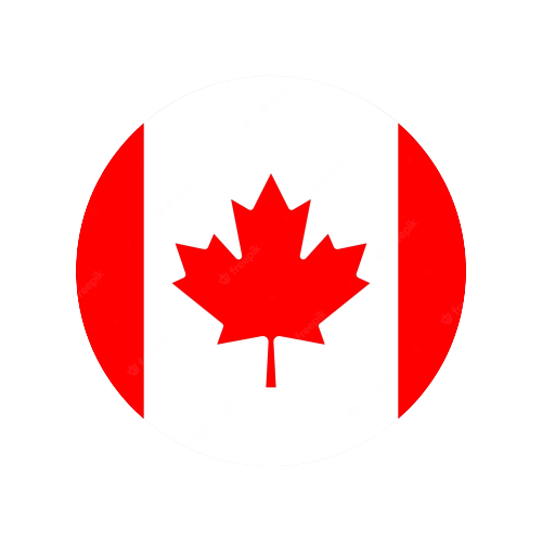 canada circle flag image